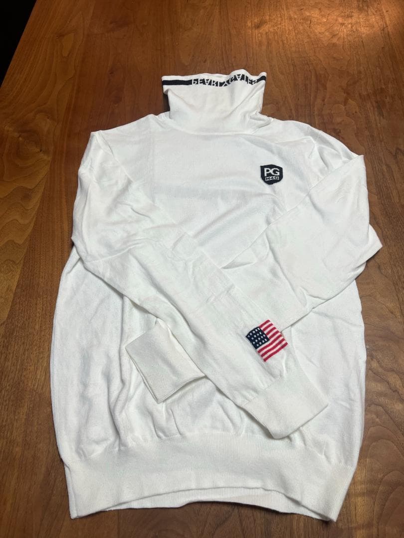 パーリーゲイツ白ニット