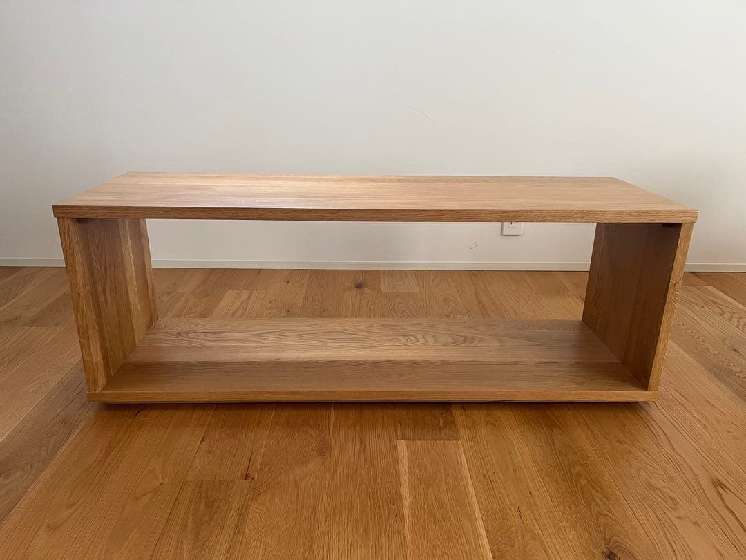 無印良品／無垢材テーブルベンチ　オーク材