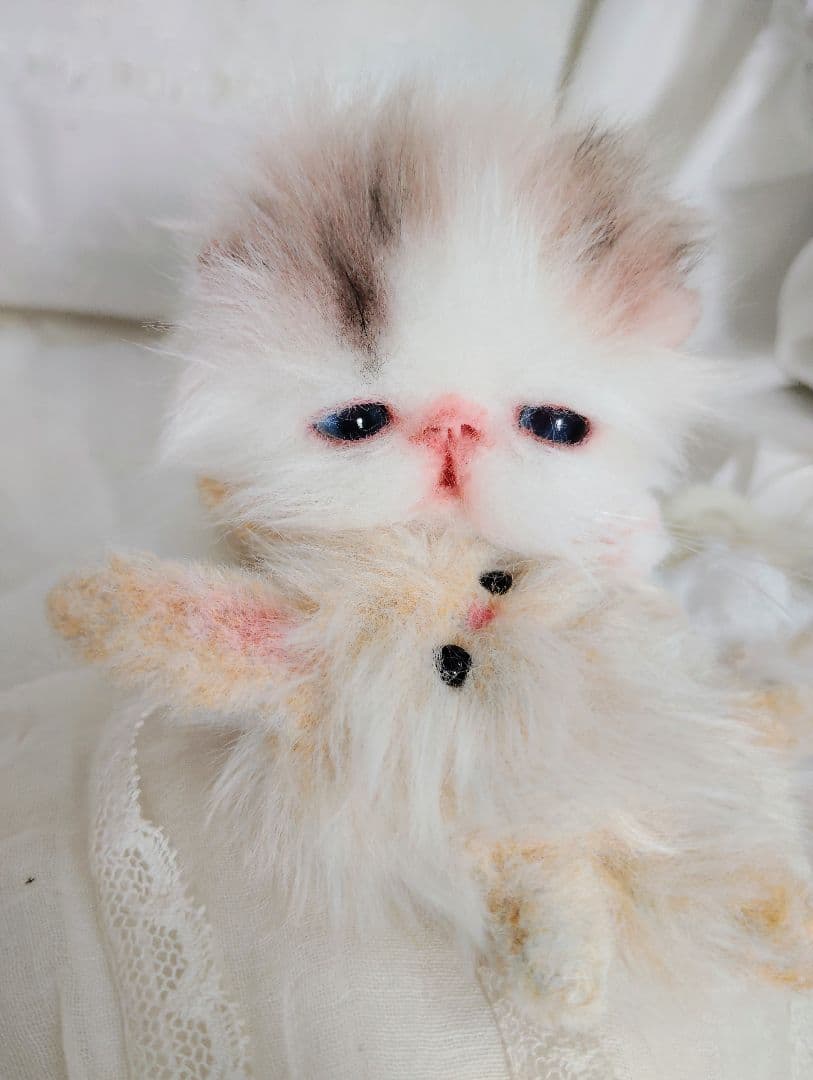 hana様御予約❤生後10日♡子猫ちゃんとうさちゃんのぬいぐるみ♡おむつ♡