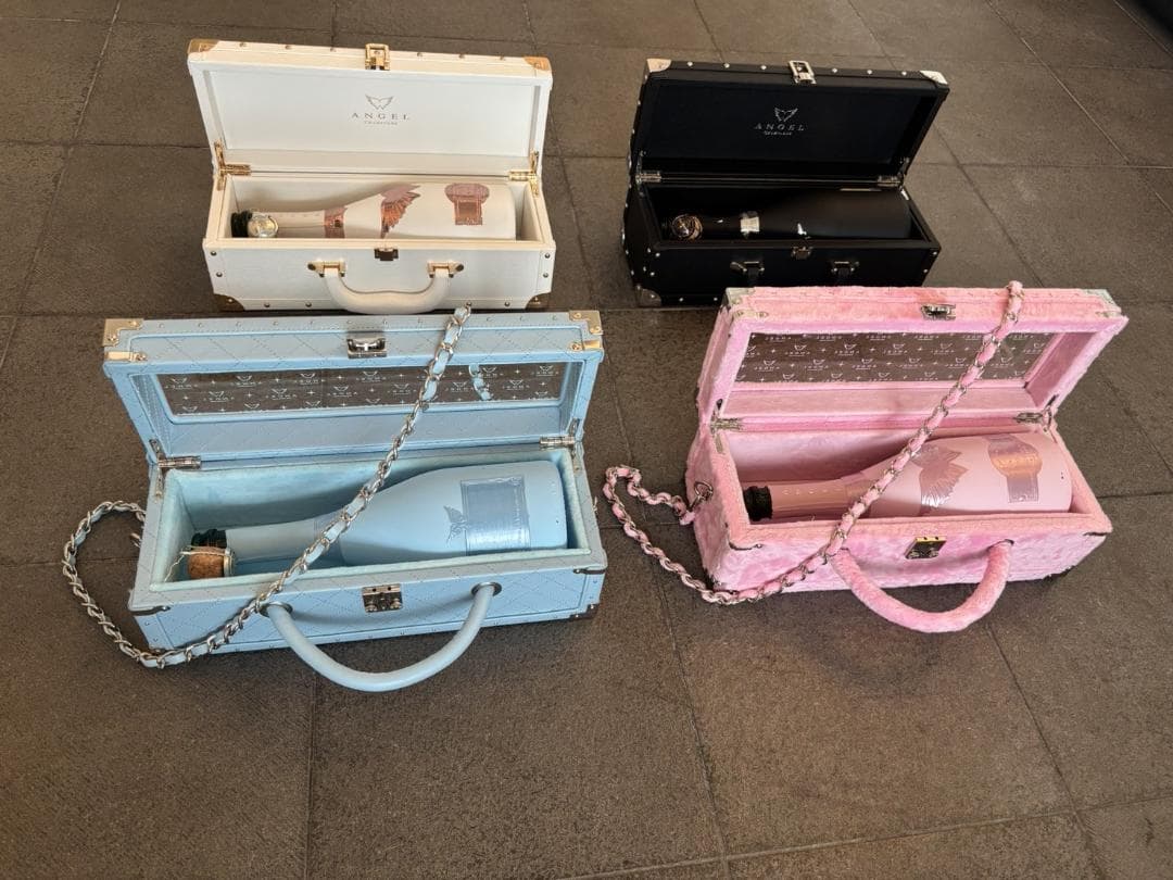 エンジェル ANGEL シャンパン 空箱 ボトル キャリーケース ４色セット