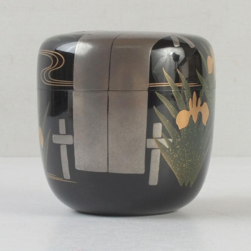 茶道具　輪島塗　花草蒔絵　春風　棗　共箱　V　9460