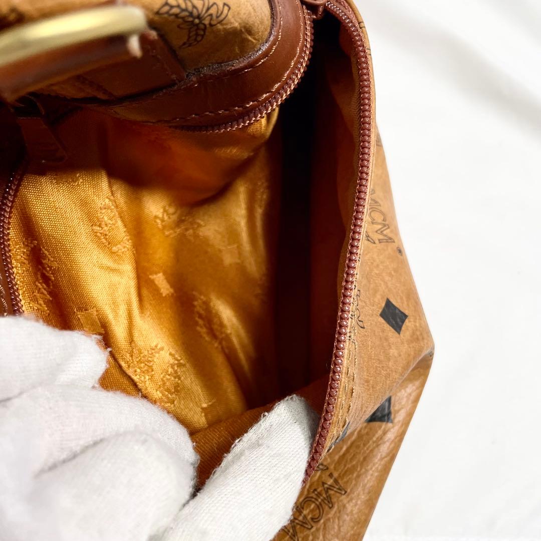 MCM ボストンバッグ 2way ヴィセトス柄 レザー 大容量 旅行バッグ ロゴ