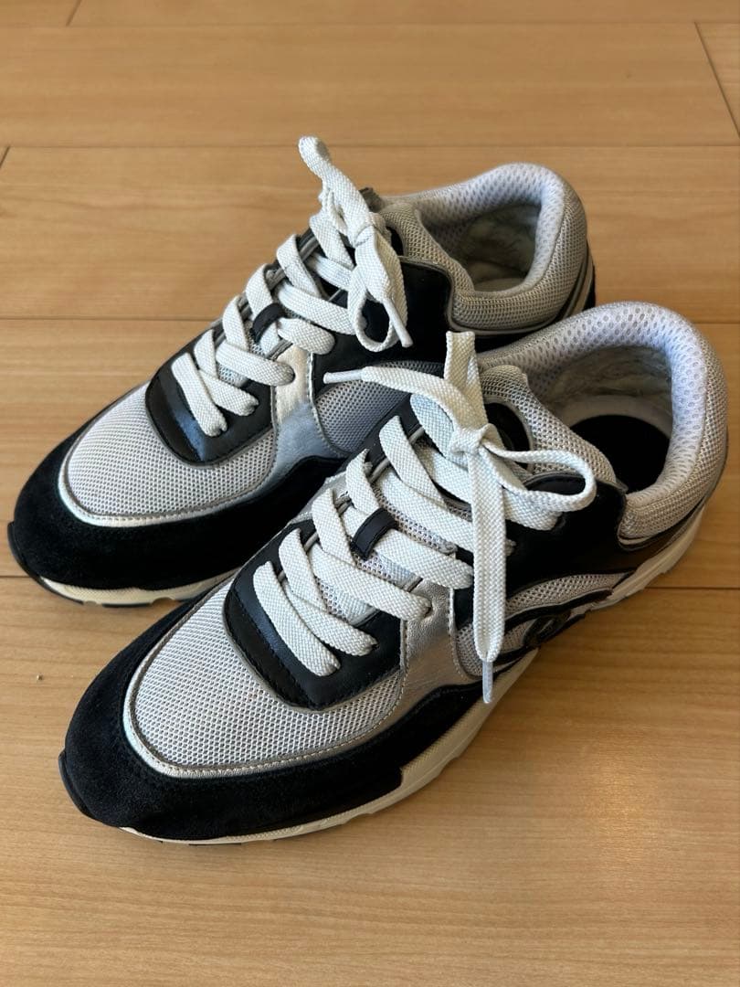 CHANEL スニーカー 38 ブラック