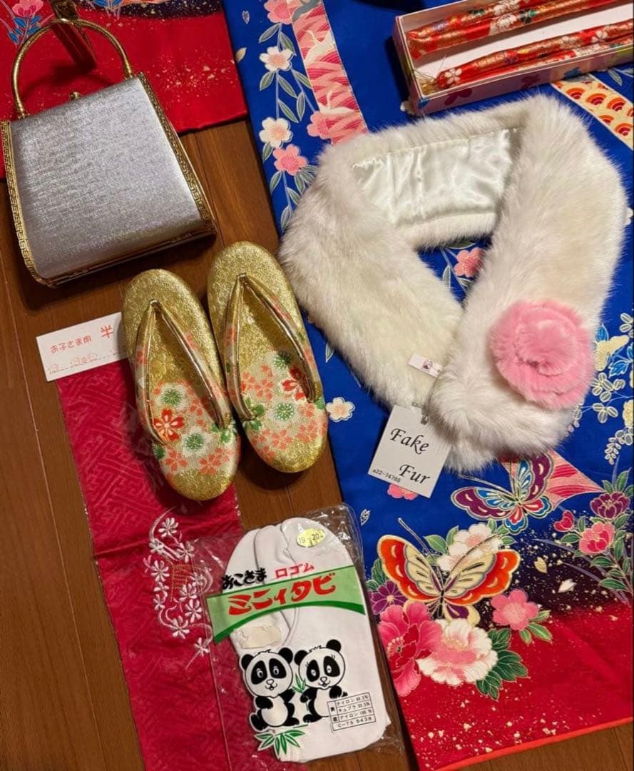 七五三★四つ身着物 祝い着フルセット★おまけで四つ身着物もうI枚付き