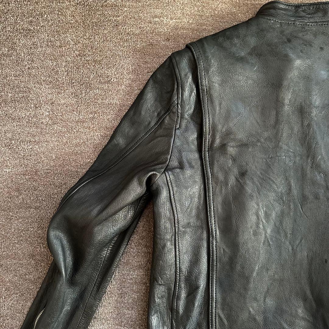 ルードギャラリー　ブラックレベル　アロー　レザージャケット　シングル　大人気　M