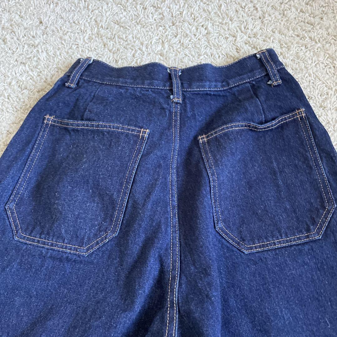 mizuiro ind ミズイロインド　ハイウェスト ワイドデニム　サイズ1