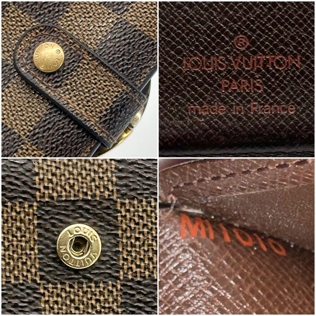 ルイヴィトン ポルトフォイユ ヴィエノワ ダミエ がま口 二つ折り コンパクト