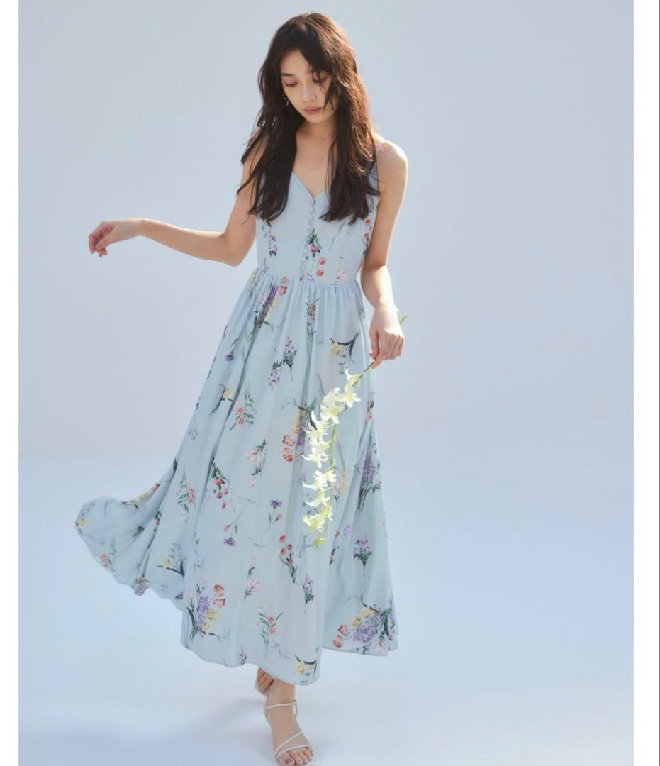 フレイアイディー FRAY I.D★ボタニカルプリントキャミソールワンピース 1