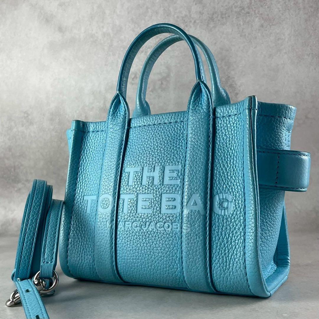 ✨稀少✨美品✨マークジェイコブス　ザ トートバッグ　ミニ　2way レザー　青