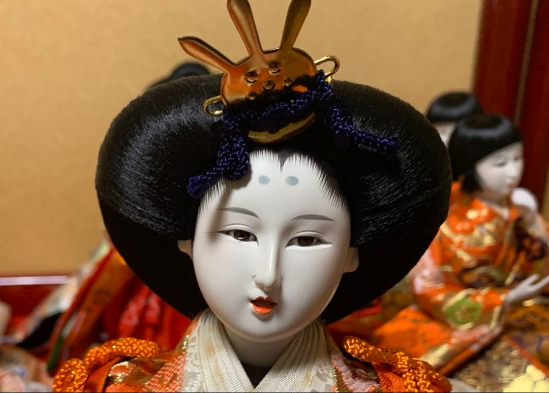 【希少品】本練頭　雛人形　15体　未使用保管品　説明書　小道具　雛飾り　手彫り