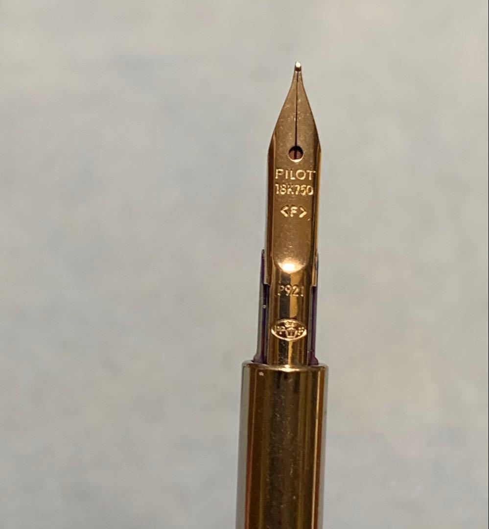 PILOT Capless 万年筆 絣 黒 F ほぼ未使用 インク付き