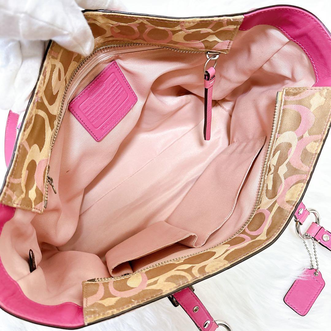 バッグ COACH Signature Tote bag y2k turn lock