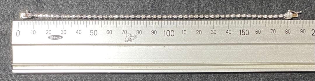 K18WG ダイヤモンド テニスブレスレット 1.00ct 金 ゴールド