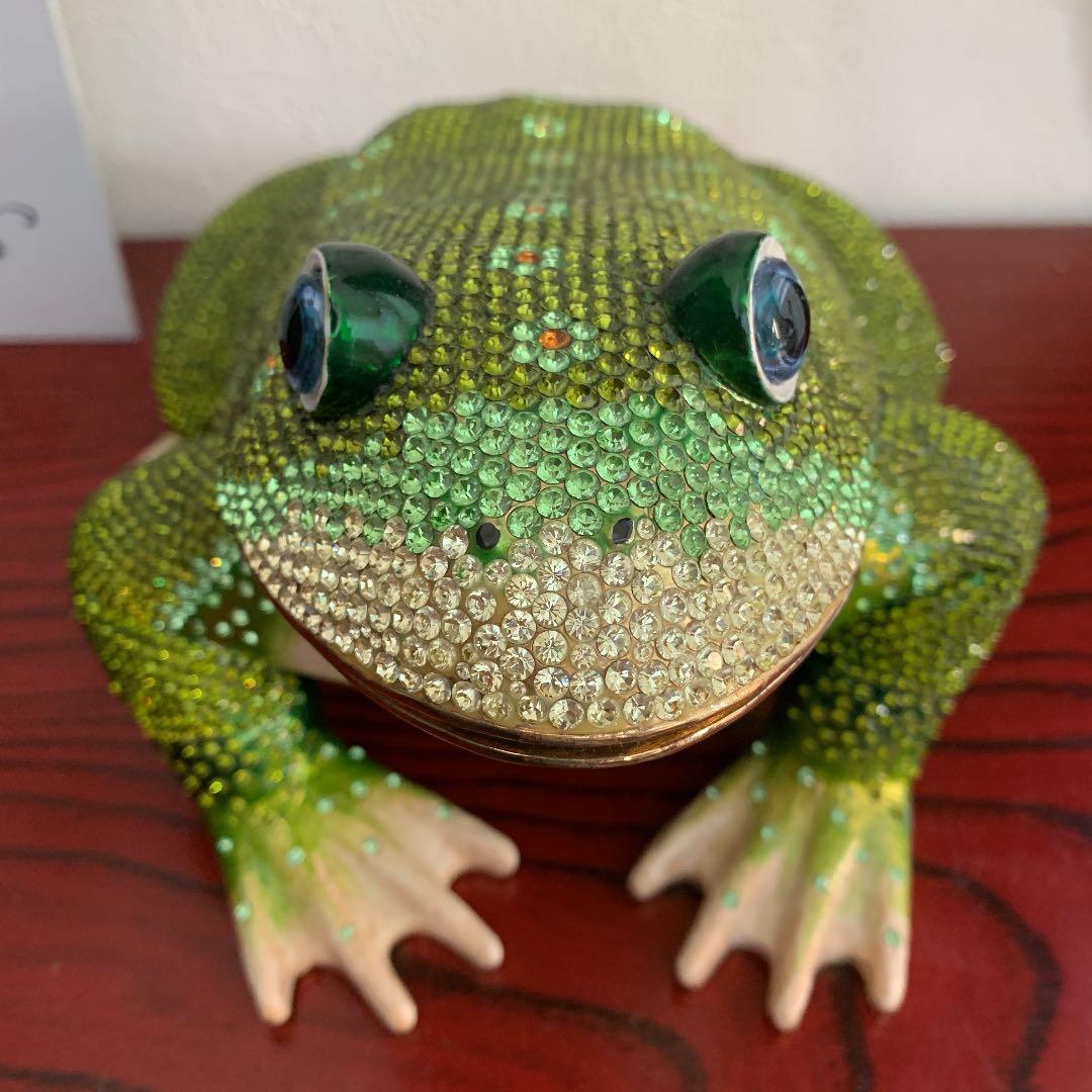 カエル　ジルコニア　置物