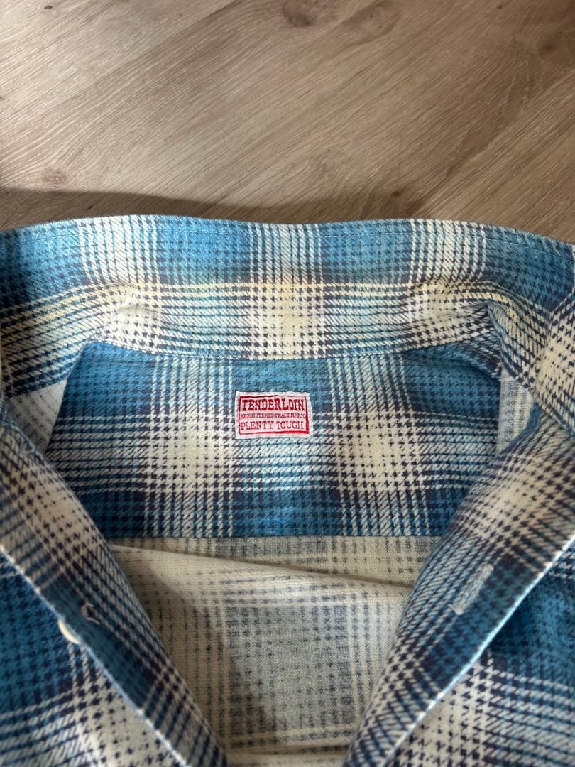 テンダーロイン　プリントネルシャツ　M