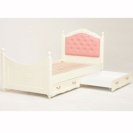 要問合せ♥️子供～大人人気♥️可愛い　ロココ調　ピンク　リボン　ベッド　シングル