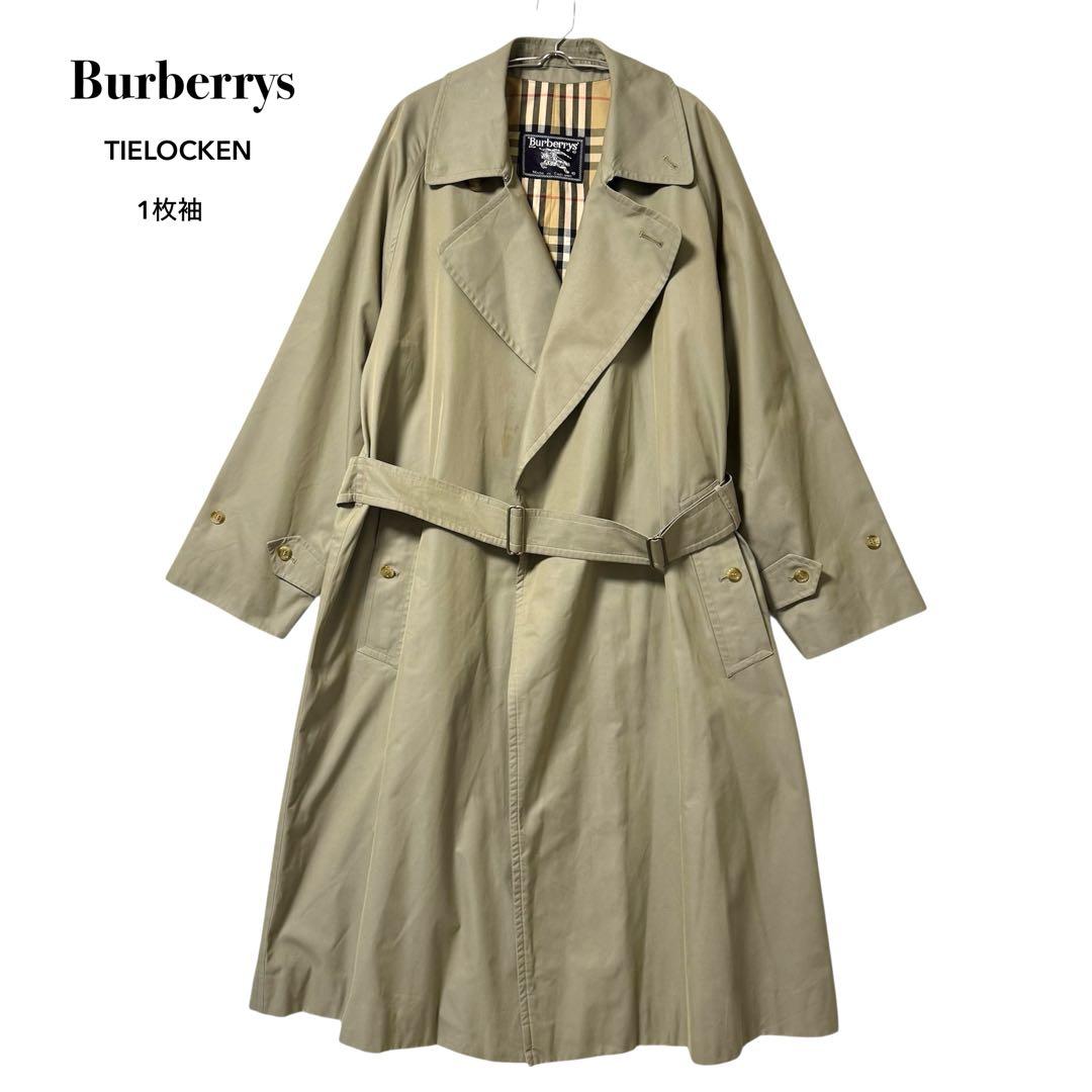 希少 90s Burberrys 英国製 1枚袖 バーバリー タイロッケンコート