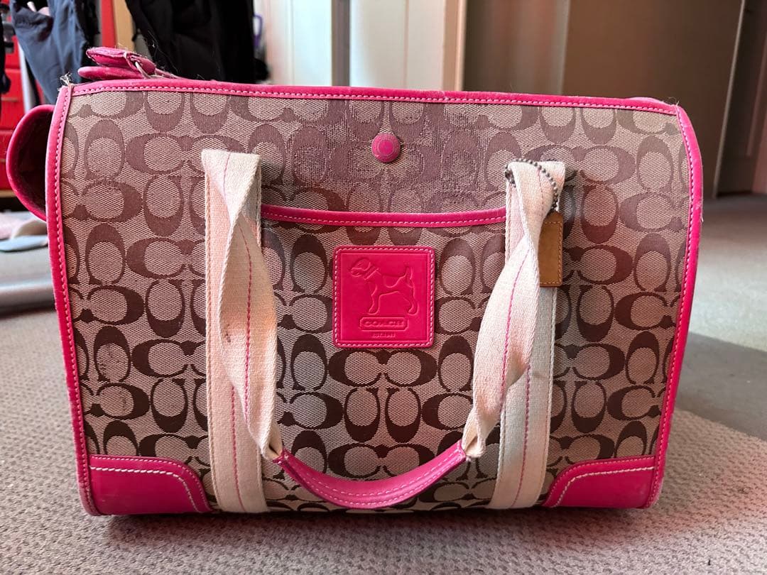 【激レア】Coach キャリーバッグ ペット用　ペットキャリー