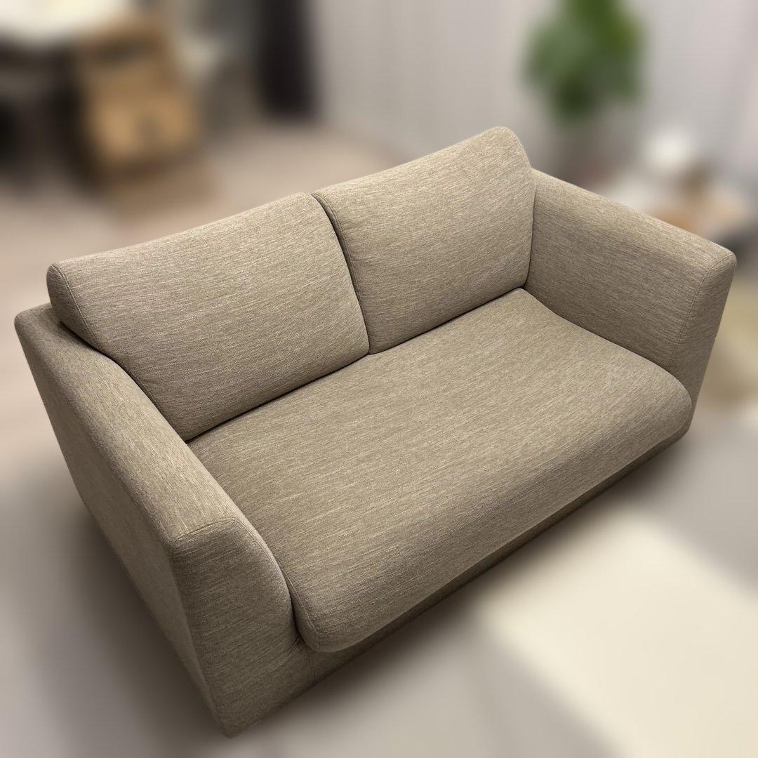 ニトリ　ベージュ 2人掛けソファ