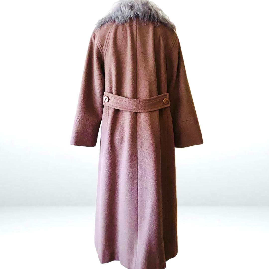 極美品✨◆PIERRE BALMAIN◆30万 チベットラムファーウールコート