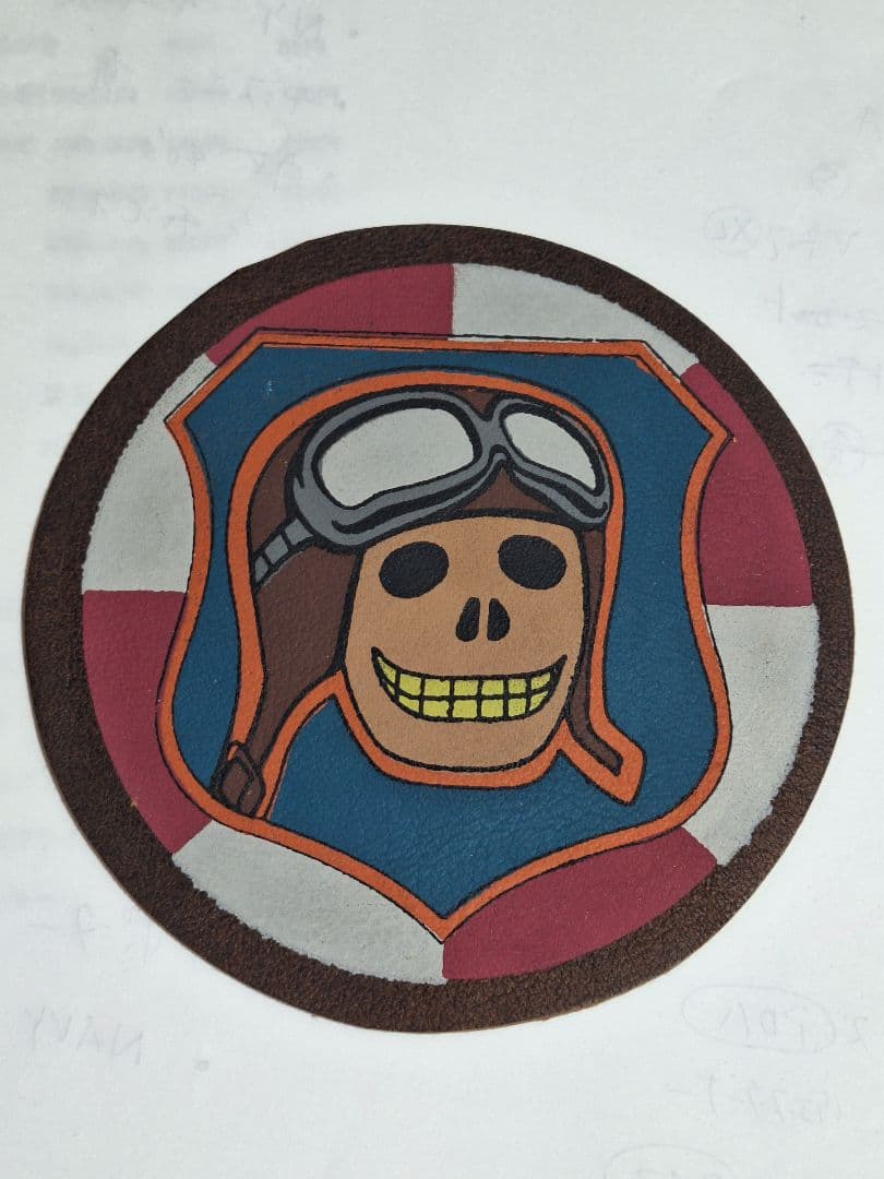 ヴィンテージ スコードロン パッチ ワッペン レザー ミリタリー 軍物