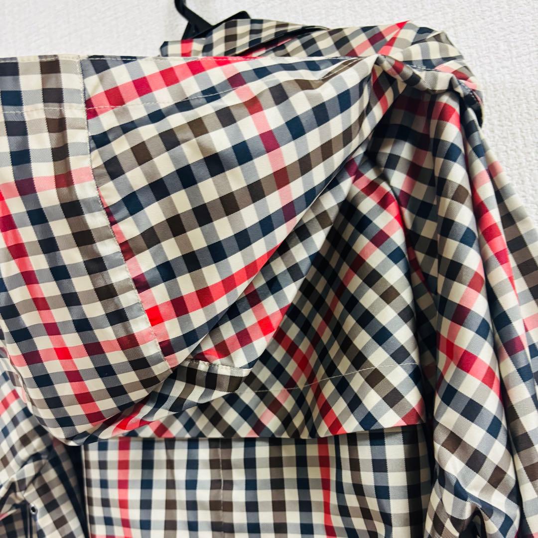★新品未使用★タグ付きAquascutum チェック柄トレンチレインコートM〜L