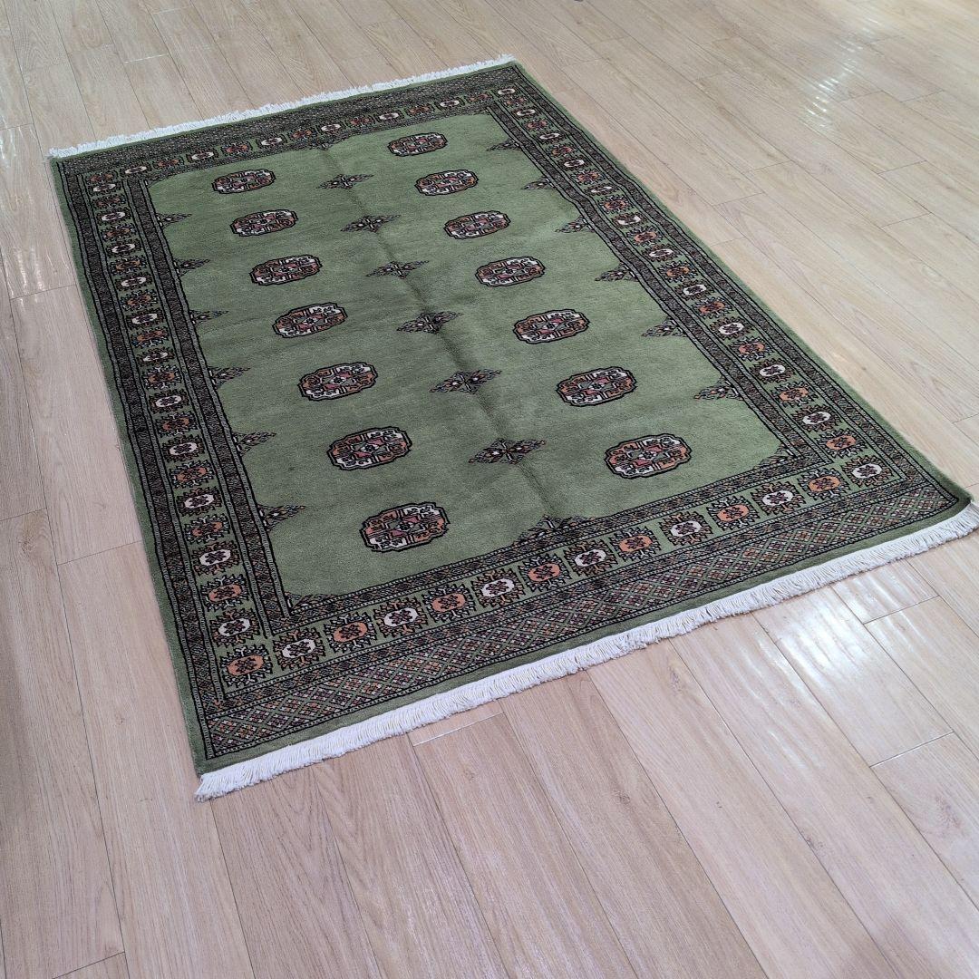 138x207cmパキスタン手織り絨毯(870)リビング・ペルシャ・ギャッベ・毛