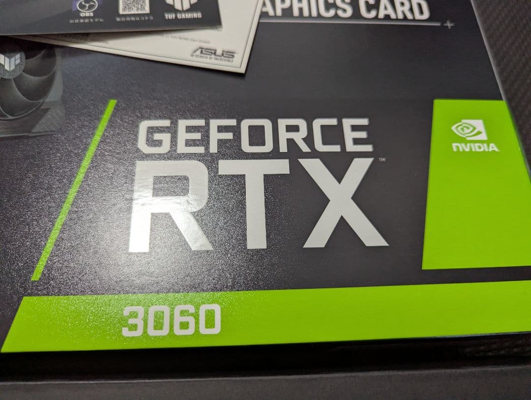 グラフィックボード・グラボ・ビデオカード ASUS TUF Gaming GeForce RTX 3060 12GB