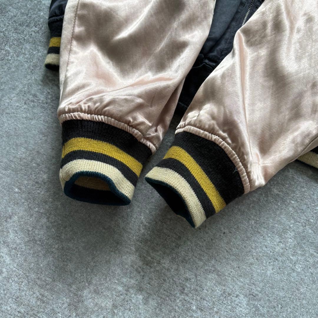 【HOUSTON】ヒューストン リバーシブルスカジャン 白熊ペンギン 龍 犬ぞり