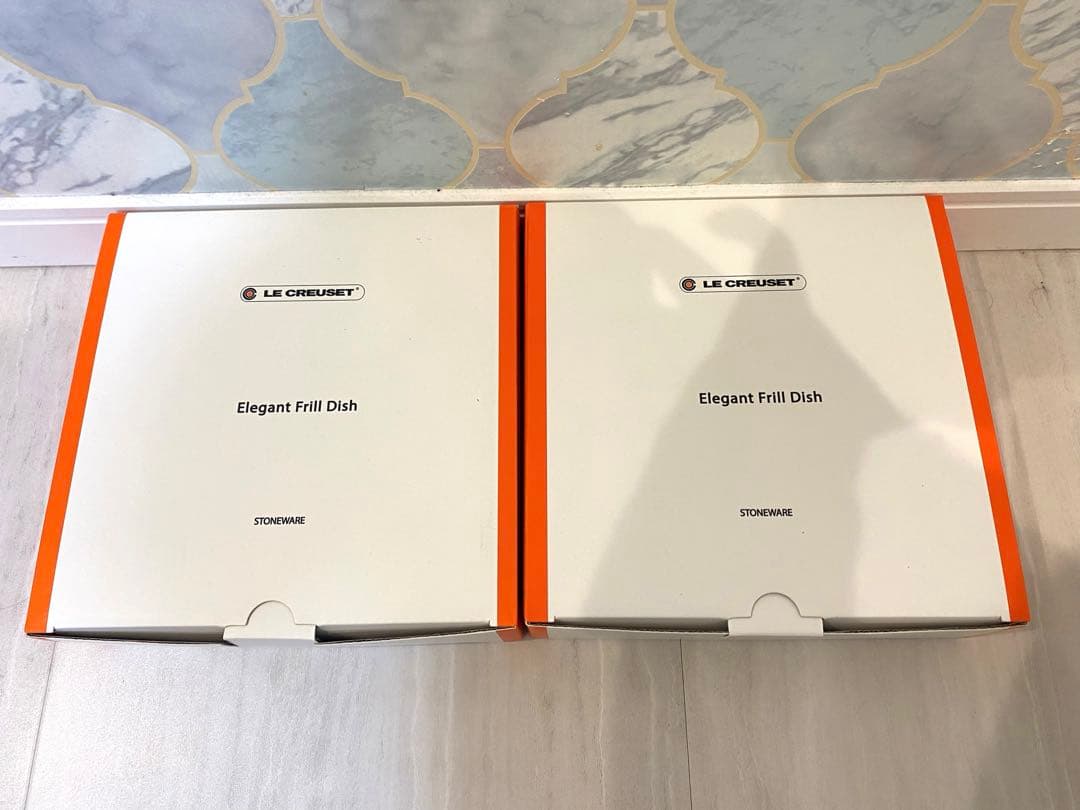 ルクルーゼ　エレガントフリルディシュ　ナチュラルピンク　2枚セット　新品✨