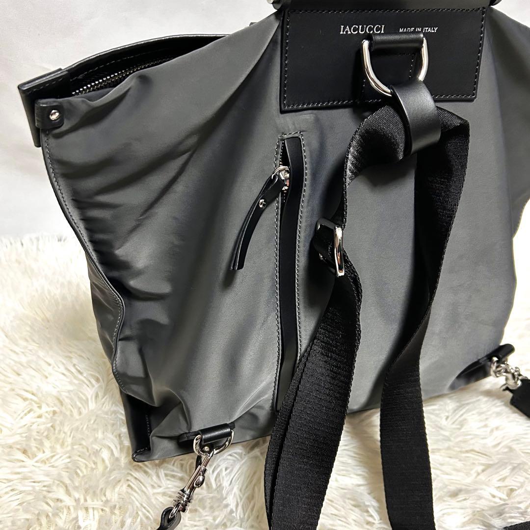 IACUCCI 3way ソルベット　ナイロンバッグ　ショルダーバッグ　グレー