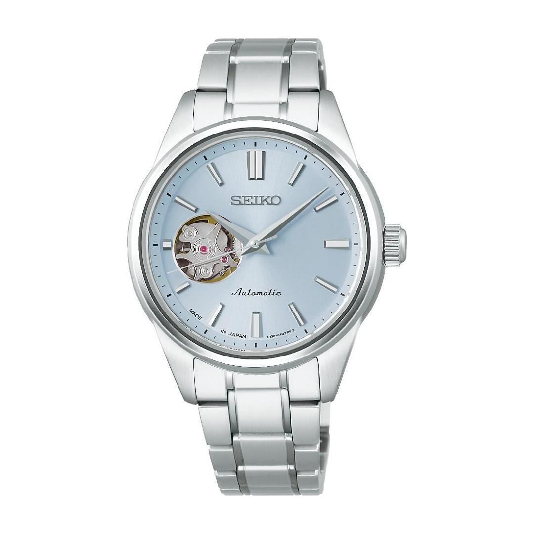 セイコーセレクション 自動巻き 腕時計 オープンハート SSDE025