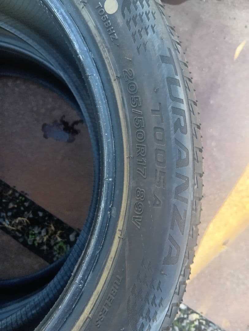 オーラ新車純正 ブリヂストン TURANZA T005A 205/50R17