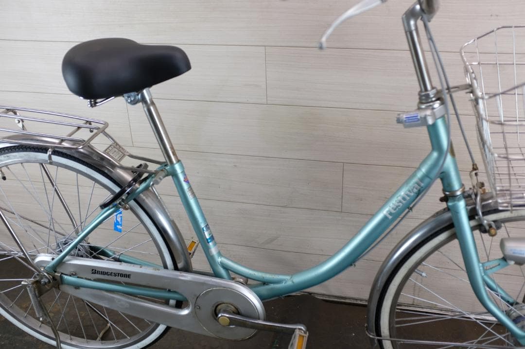 ブリヂストン製　軽快車　24インチ　シングル　ライト