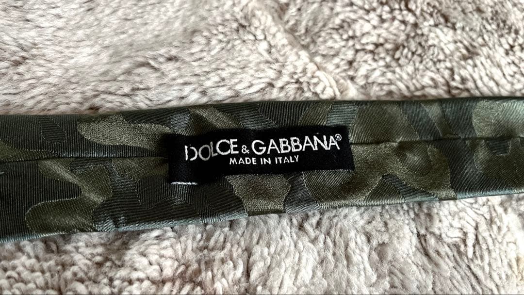 ドルチェアンドガッバーナ ネクタイ カモ ミリタリー ナロー