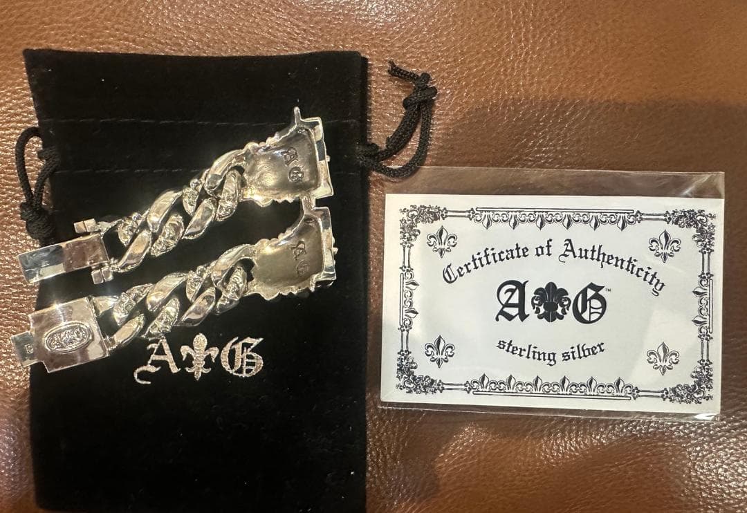 A&G ウォッチ ブレス　（ベルト）オーナメント クロス　シルバー 送料無料