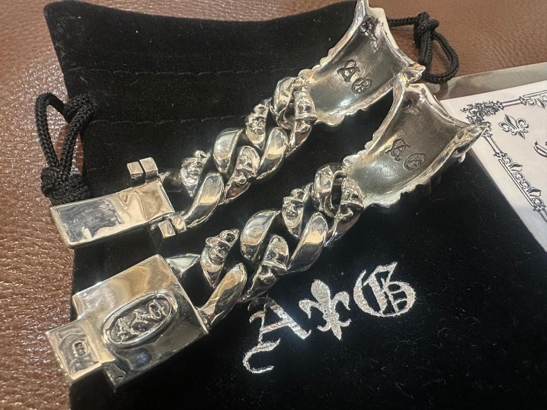 A&G ウォッチ ブレス　（ベルト）オーナメント クロス　シルバー 送料無料