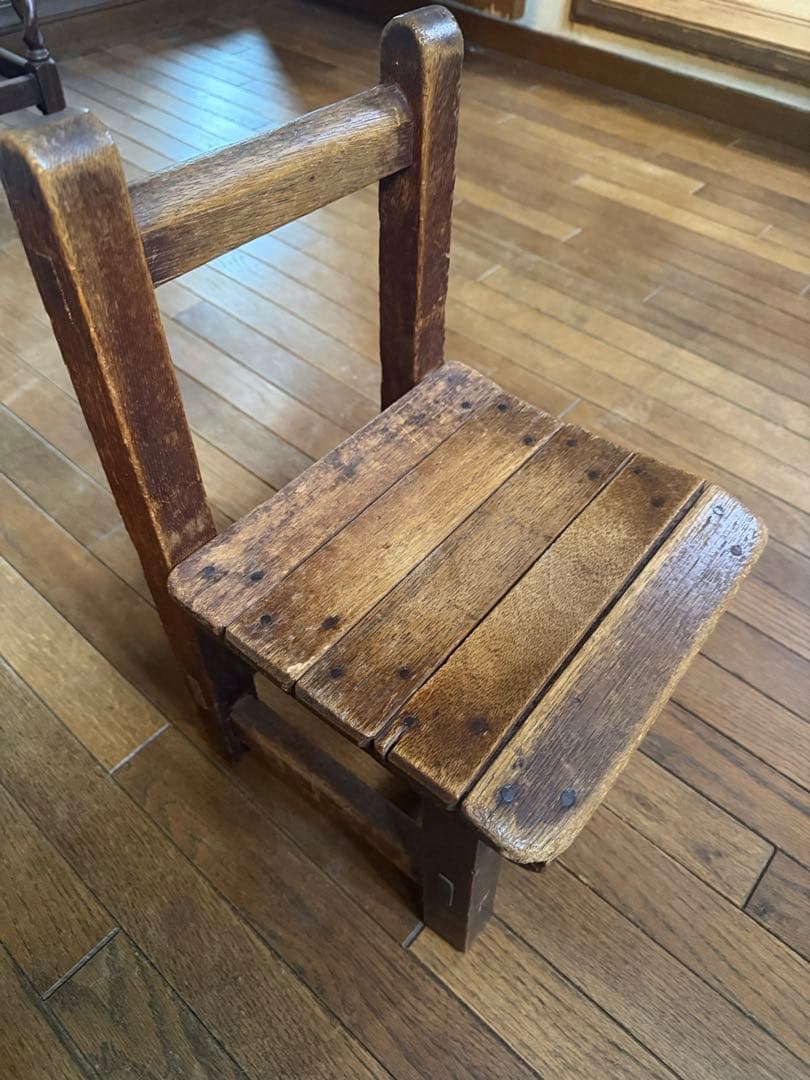 gentookidsカエルの送料も込匠　木工職人技ミニチェア　椅子天然無垢