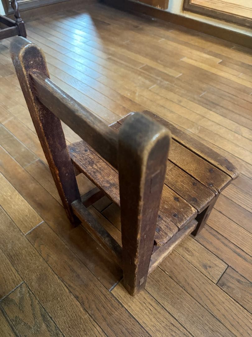 gentookidsカエルの送料も込匠　木工職人技ミニチェア　椅子天然無垢