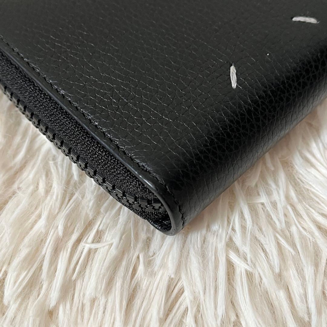 美品✨MAISON MARGIELA メゾンマルジェラ　二つ折り財布　レザー　黒