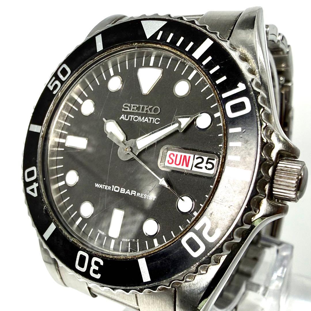 【美品/稼働品】セイコー ダイバーズ オートマチック 腕時計 7S26-0050