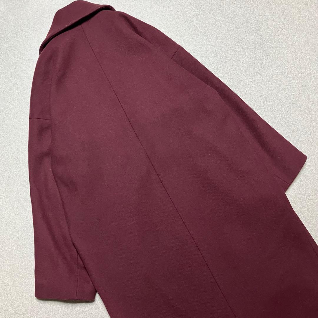 【イエナ×マンテコ】コクーン チェスターコート ボルドー