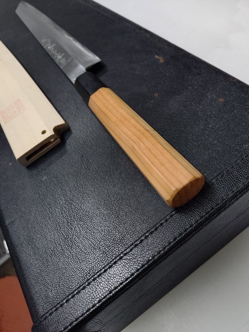 7*8様 柳刃包丁　堺一文字光秀　本鍛錬　27㎝　青波打