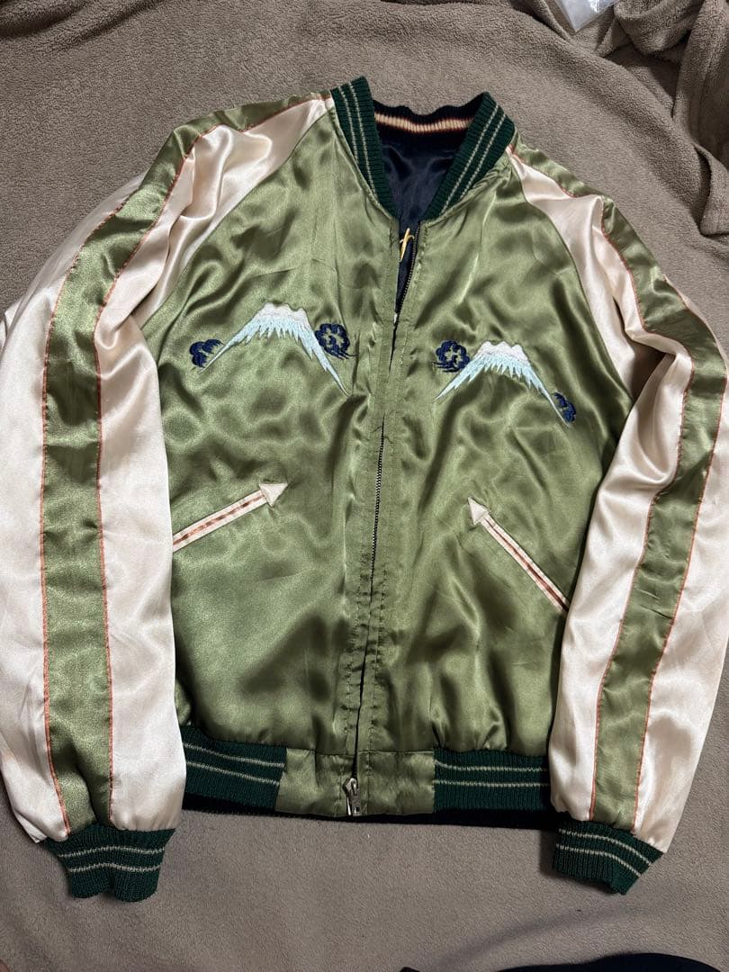 ２面用 テーラー東洋 桜 USA 日本限定 スカジャン vintage サテン