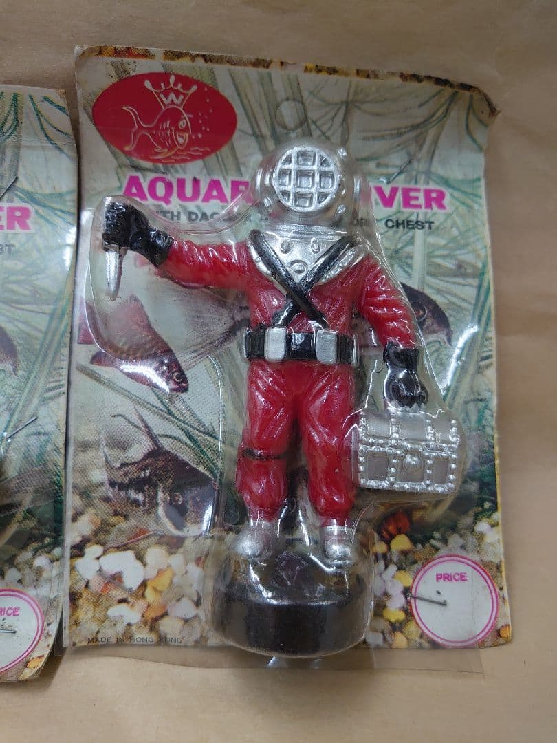 AQUARIUM DIVER ダイバー 潜水士 水槽 フィギュア 昭和