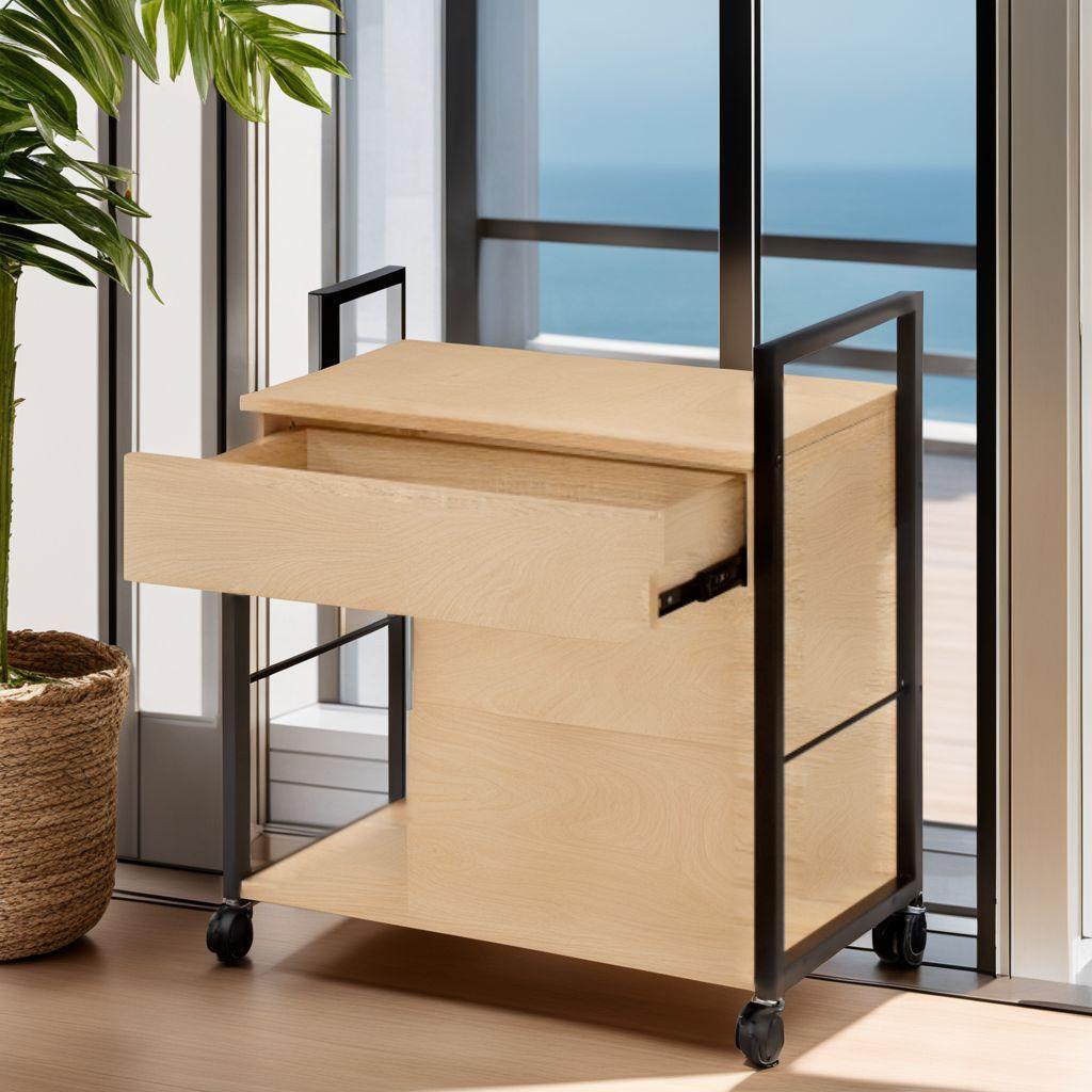 ☆コンパクトだけど便利な機能が満載　サイドワゴン　キャスター