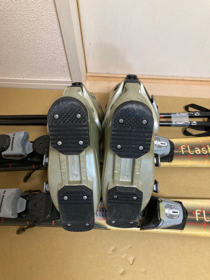 ROSSIGNOL ショートスキー110cmブーツ24cmストック95cm