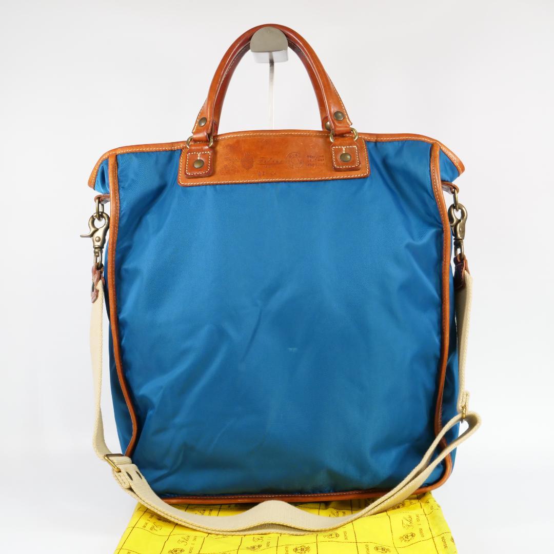 美品✨フェリージ 03-44 トートバッグ 2way ナイロン×レザー A4可