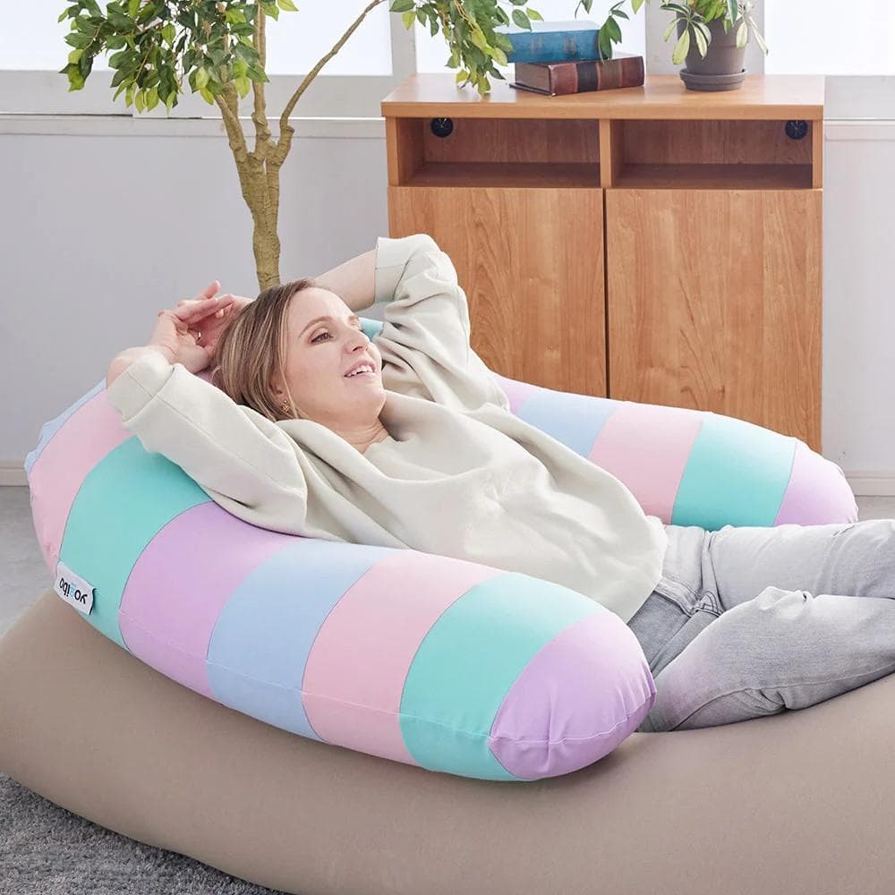 北九州直接取引OK 未使用品 ヨギボー サポート レインボー パステル