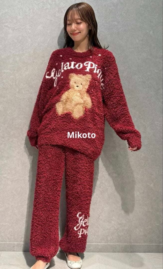 ジェラートピケ【HOLIDAY】ベアジャガードプルオーバー&ロングパンツ未開封